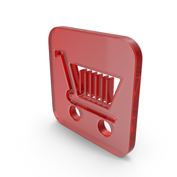 Glass Shopping Cart Icon PNG & PSD Images