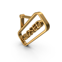 Gold Closed Icon PNG & PSD Images