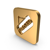 Gold Closed Icon PNG & PSD Images