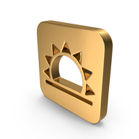 Gold Sun Icon PNG & PSD Images