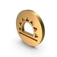 Gold Sun Icon PNG & PSD Images