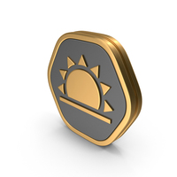 Badge Sun Icon PNG & PSD Images
