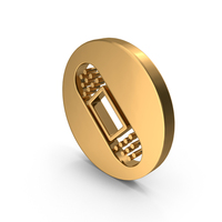 Gold Round Bandage Icon PNG & PSD Images
