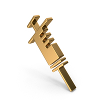Gold Syringe Icon PNG & PSD Images