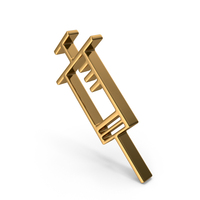 Gold Syringe Icon PNG & PSD Images