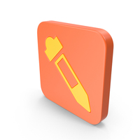 Orange & Yellow Square Eyedropper Icon PNG & PSD Images