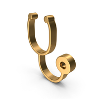 Gold Stethoscope Icon PNG & PSD Images