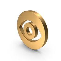 Gold Eye Icon PNG & PSD Images