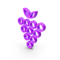 Pink Grapes Icon PNG & PSD Images