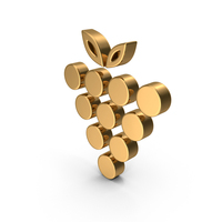 Gold Grapes Icon PNG & PSD Images