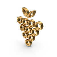 Gold Grapes Icon PNG & PSD Images