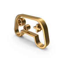 Gold Gamepad Icon PNG & PSD Images