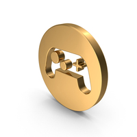 Gold Gamepad Icon PNG & PSD Images