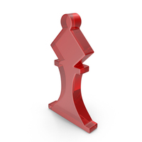 Red Glass Chess Piece Icon PNG & PSD Images