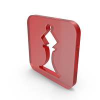 Red Glass Chess Piece Icon PNG & PSD Images