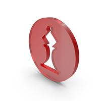 Red Glass Round Chess Piece Icon PNG & PSD Images