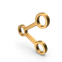 Gold Share Icon PNG & PSD Images