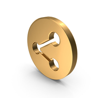 Gold Share Icon PNG & PSD Images
