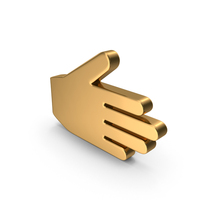 Gold Hand Icon PNG & PSD Images