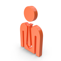 Orange Businessman Icon PNG & PSD Images