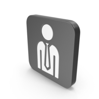 Black Square Businessman Icon PNG & PSD Images