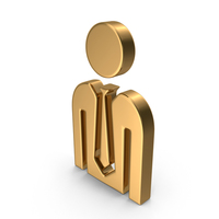 Gold Businessman Icon PNG & PSD Images