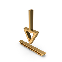Gold Download Icon PNG & PSD Images
