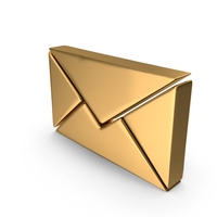 Gold Mail Icon PNG & PSD Images