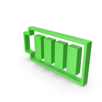 Green Battery Full Icon PNG & PSD Images