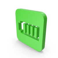 Square Green Battery Full Icon PNG & PSD Images