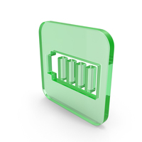 Glass Battery Full Icon PNG & PSD Images