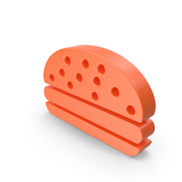 Orange Hamburger Icon PNG & PSD Images