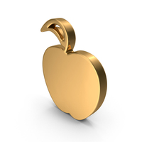 Gold Apple Icon PNG & PSD Images