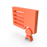 Orange Certificate Icon PNG & PSD Images