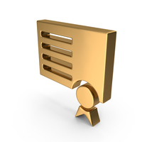 Gold Certificate Icon PNG & PSD Images