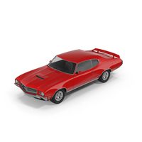 Muscle Car Generic Red PNG & PSD Images