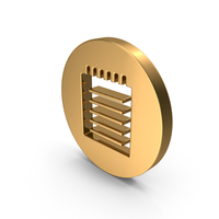 Gold Round Note Icon PNG & PSD Images