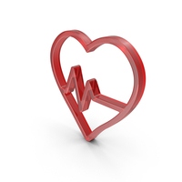 Glass Heart Rate Icon 02 PNG & PSD Images