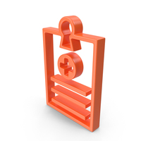 Orange Medical Record Icon PNG & PSD Images