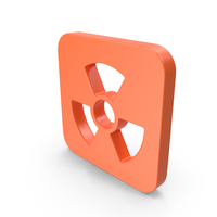Orange Square Radiation Icon PNG & PSD Images