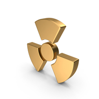 Gold Radiation Icon PNG & PSD Images