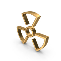 Gold Radiation Icon PNG & PSD Images