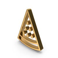 Gold Watermelon Slice Outline Icon PNG & PSD Images