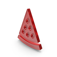 Glass Watermelon Slice Icon PNG & PSD Images