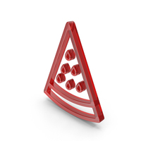 Glass Watermelon Slice Icon PNG & PSD Images