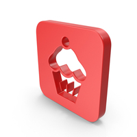 Red Square Muffin Icon PNG & PSD Images