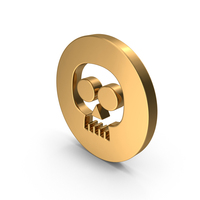 Gold Skull Icon PNG & PSD Images