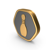 Badge Bowling Pin Icon PNG & PSD Images