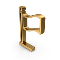 Gold Flag Outline Icon PNG & PSD Images