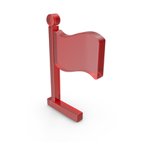 Red Glass Flag Icon PNG & PSD Images